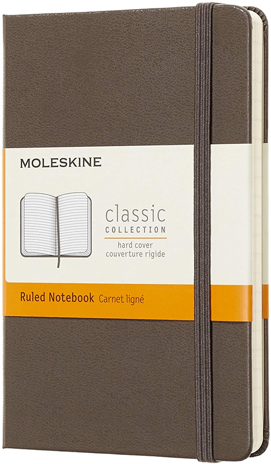 Moleskine Classic Notebook Ruled Brown Hard Cover