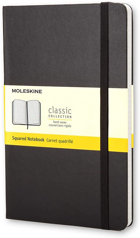 Moleskine Classic Notebook Squared Black Hard Cover