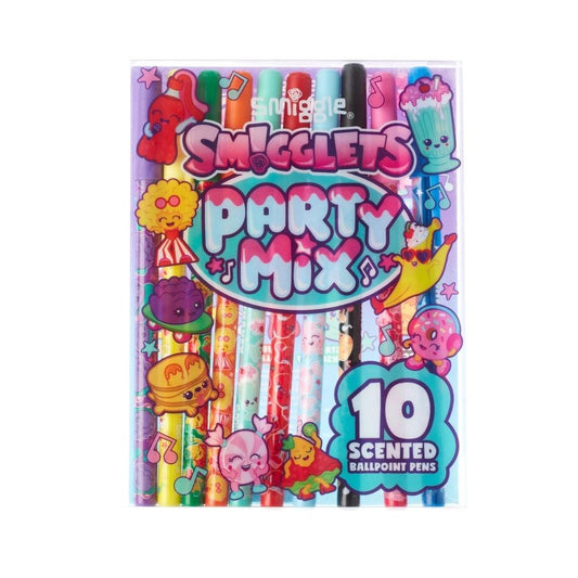 Smiggle - Smigglets Party Mix Pen Pack of 10 for sale at Chapters online bookstore in Pakistan