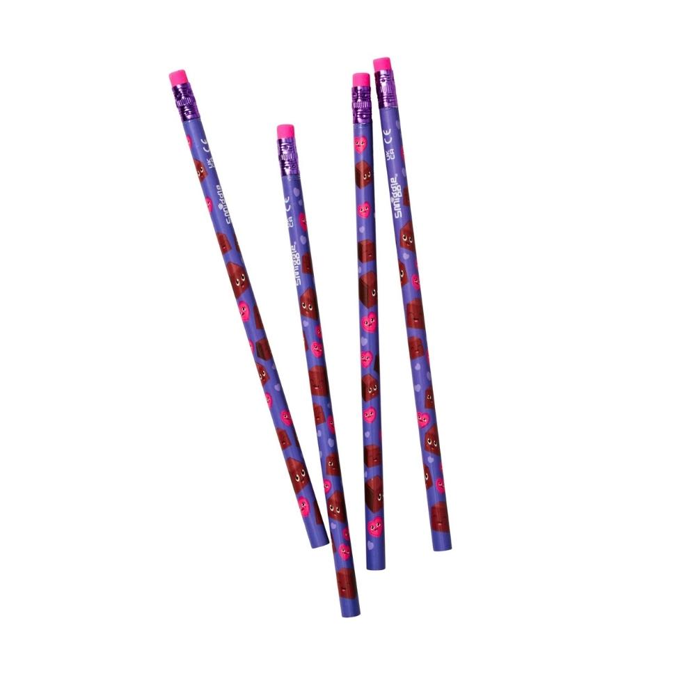 Smiggle Chocolate Scented Pencil Pack X 4